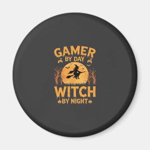 Heks Gamer Halloween Gaming Design Magneet