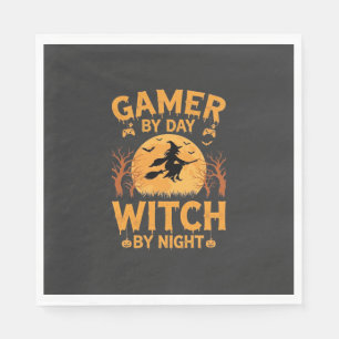 Heks Gamer Halloween Gaming Design Servet
