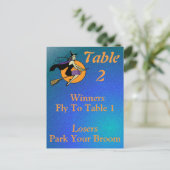 Heks Halloween Bunco Tafel Kaart Nummer 2 (Staand voorkant)