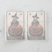  heks Halloween Design Kaart (Binnen)