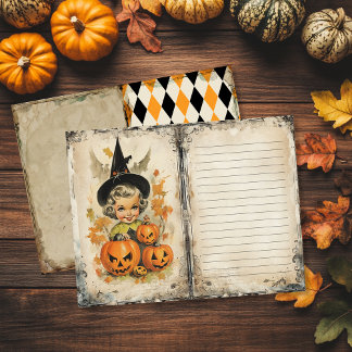 heks Halloween Junk Journal Page