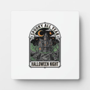 Heks Halloween Spokenhuis T-shirt_1 Fotoplaat