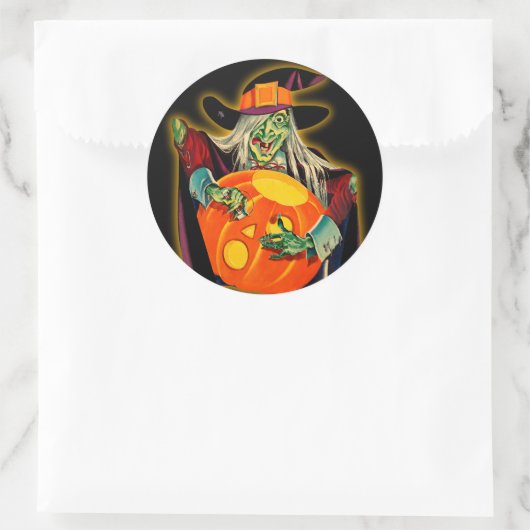 heks Halloween Sticker (Tas)