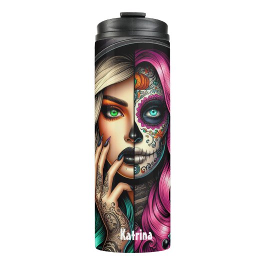 Heks Halloween Tumbler Thermosbeker (Voorkant)