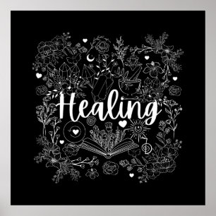 Heks Healing Touch: betoverend design Poster