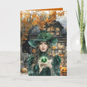 Heks Heeft Je Betoverd Halloween Kaart