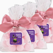 Heks Hot Soep Grappige Halloween Aangepaste naam Vierkante Sticker