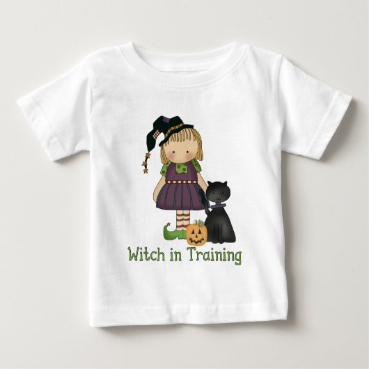 Heks in Training Halloween Peuter's Lange Mouw (Voorkant)