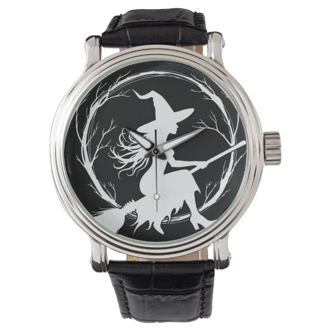 Heks in vlucht eWatch Horloge (Voorkant)