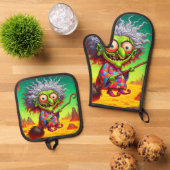 Heks Kunst Ovenwant & Pannenlap Set (Top down)