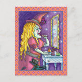 HEKS LIPSTICK, PARFUM & NAGELLAK, GRAPPIG SCHATTIG FEESTDAGENKAART (Voorkant)