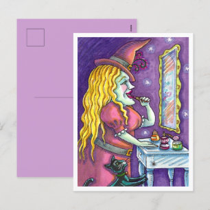 HEKS LIPSTICK, PARFUM & NAGELLAK, GRAPPIG SCHATTIG FEESTDAGENKAART