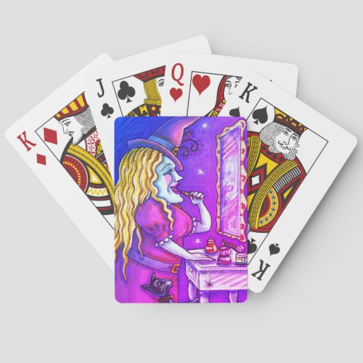 HEKS LIPSTICK, PARFUM & NAGELLAK, GRAPPIG SCHATTIG POKERKAARTEN (Achterkant)