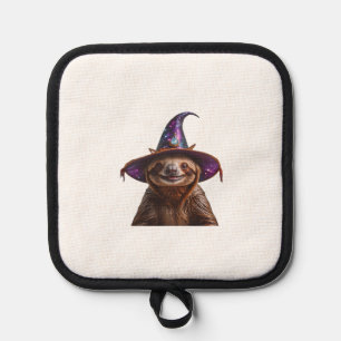 Heks Luiaard Halloween snoep of een poets heksenpu Pannenlap
