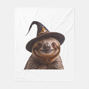 Heks Luiaard Halloween snoep of een poetsbui griez Fleece Deken