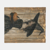 Heks met een pompoen fleece deken (Voorkant (Horizontaal))