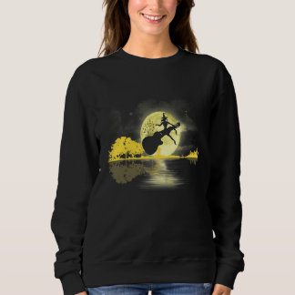 Heks met gitaar Natuur Moon Retro stijl gitaar Trui