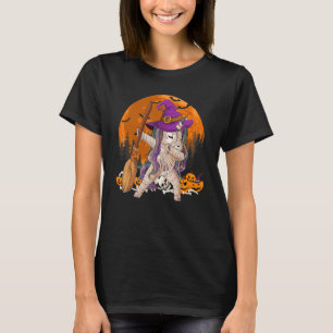 Heks Mummie Eenhoorn Dabbing Met Bezem Halloween C T-shirt
