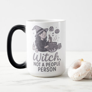 Heks Niet Een Mensen Persoon Introvert Ketel Decor Magische Mok