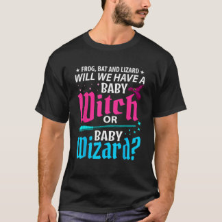 Heks of tovenaar geslacht onthulling baby shower f t-shirt