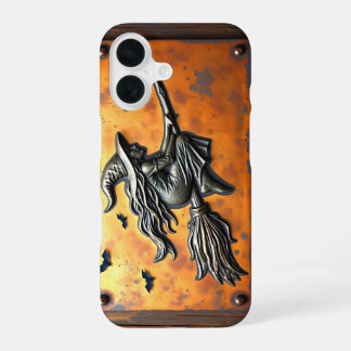 HEKS OP BEZEM HALLOWEEN OCCULTISME iPhone 16 HOESJE