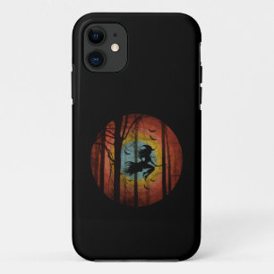 HEKS OP BEZEM IN HET BOS iPhone 11 HOESJE