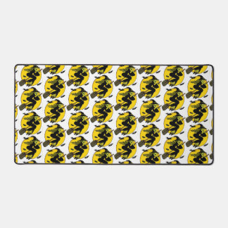 Heks Op Bezemsteel Halloween Patroon Bureaumat