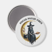 Heks op de maan magneet (Voorkant / Achterkant)