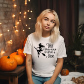 Heks op een Bezemsteel Halloween T-shirt