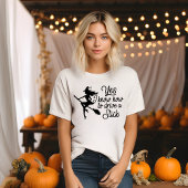 Heks op een Bezemsteel Halloween T-shirt