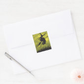 Heks op een bezemsteel Stickers (Envelop)
