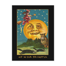  heks over de maan met bloederige tekst nodigen ui