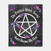 heks pentagram fleece deken (Voorkant)