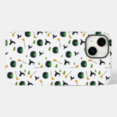 Heks Pet bezem caldron halloween patroon Case-Mate iPhone Case (Achterkant (horizontaal))