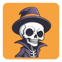 Heks Pet Halloween Skeleton Stickers