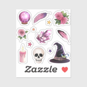 Heks plakboek stickers grillig magisch