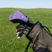 Heks Potions Paarse Alchemy Patroon Naam Golfheadcover (Insitu)