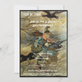  heks Spooky Halloween Party Invitation Kaart (Voorkant)