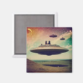 heks ufo picknick magneet (Voorkant / Achterkant)