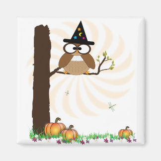 Heks Uil Halloween Magnet Magneet