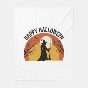 Heks uit de oude doos Fijne Halloween T-shirt ontw Fleece Deken