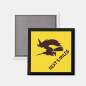 Heks Zone Teken Magneet - Miles (Imperial) (Voorkant / Achterkant)