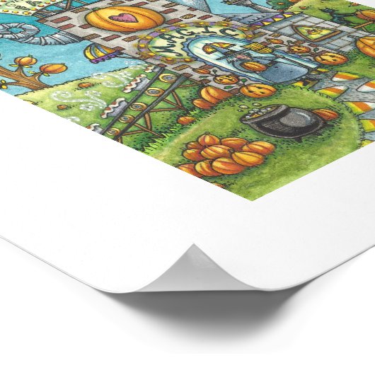 HEKS & ZWARTE KATTEN ASSEMBLAGELIJN TAART FACTORY  POSTER (Hoek)