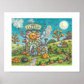 HEKS & ZWARTE KATTEN ASSEMBLAGELIJN TAART FACTORY  POSTER (Voorkant)