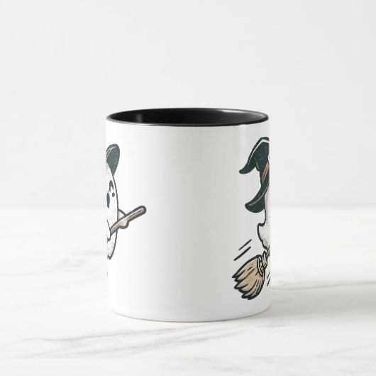 Heksen alsjeblieft! Schattigee Halloween Ghost Mok (Midden)