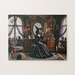 Heksen betoverde Queen Anne gotische victoriaanse Legpuzzel