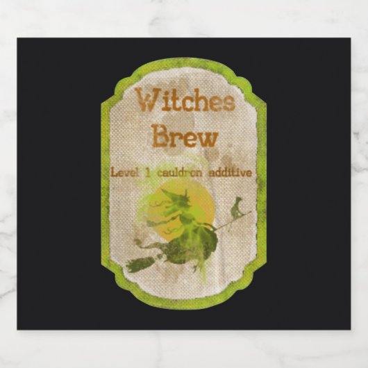 Heksen Brouwen Halloween Bier Labels Bier Etiket (Enkel label)