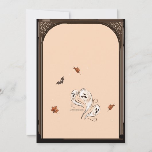 Heksen' Brunch Halloween Uitnodiging (Achterkant)