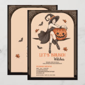 Heksen' Brunch Halloween Uitnodiging (Voorkant / Achterkant)