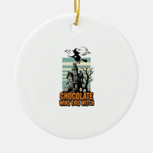 Heksen Chocolade Shirt Zoete Halloween Traktatie O Keramisch Ornament